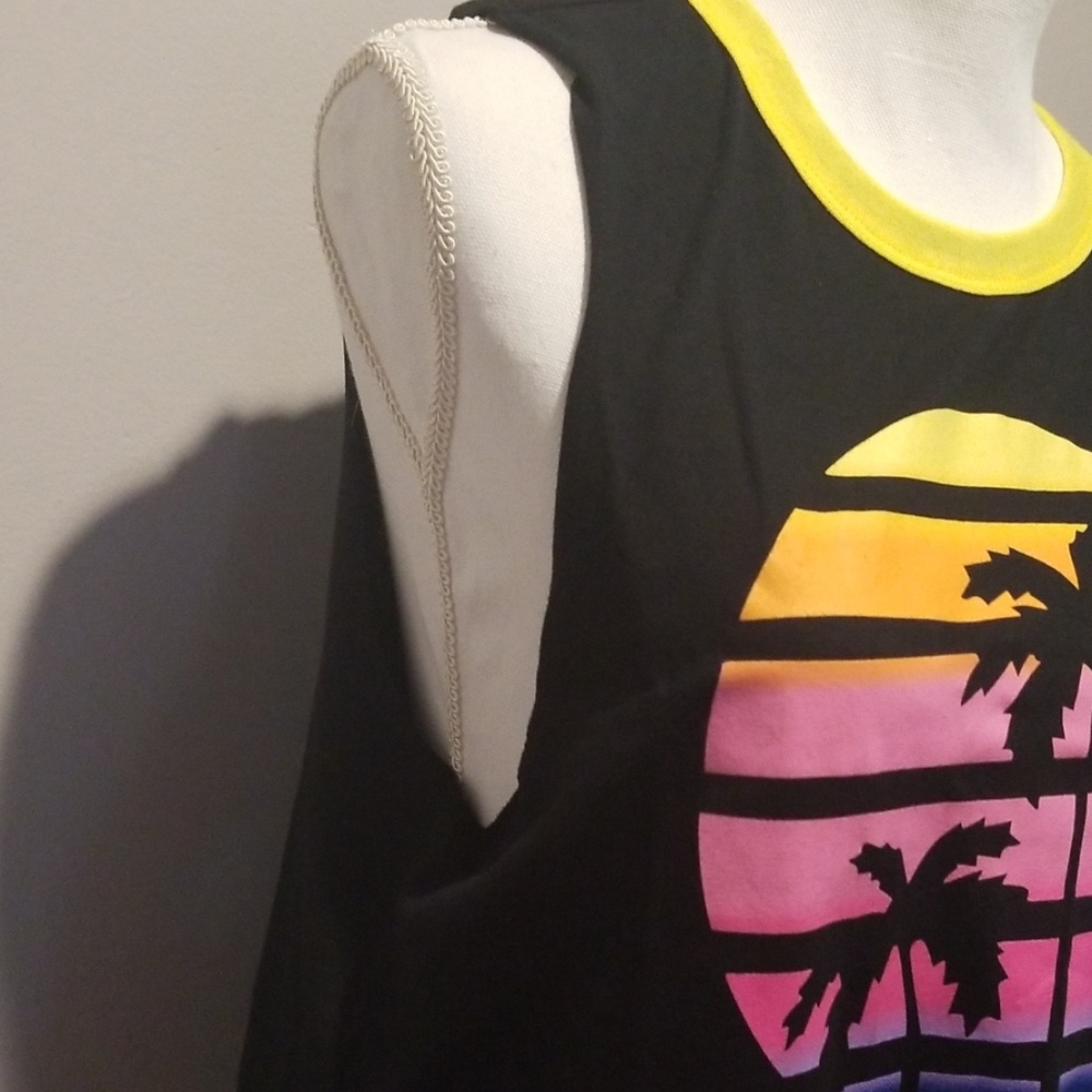 Women's Palm Tree Sunset Tank - Picture 5 of 6